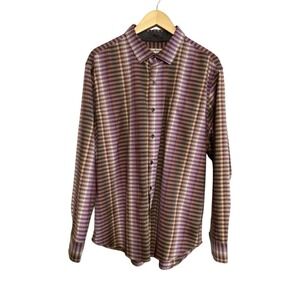 Tommy Bahama Surf Springs Stripe‎ Button Down Shirt Mens Size XL Stretchy